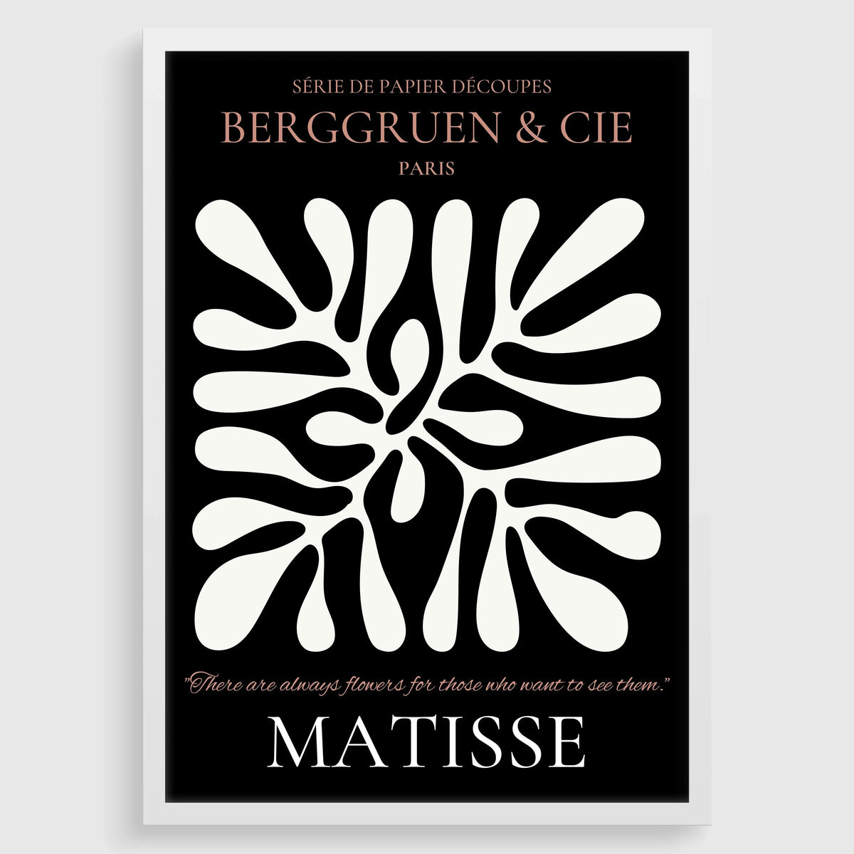 Henri Matisse Leaf Print: Black & Brown Exhibition Poster, Fine Art Giclee