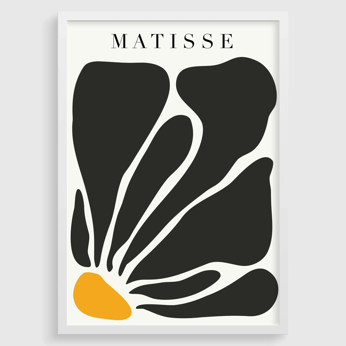 Henri Matisse - Papier Decoupes Black Flower | Famous Painting (available handframed or unframed)