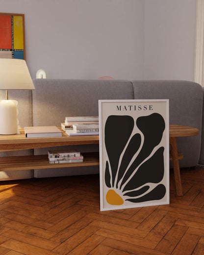Henri Matisse - Papier Decoupes Black Flower | Famous Painting (available handframed or unframed)