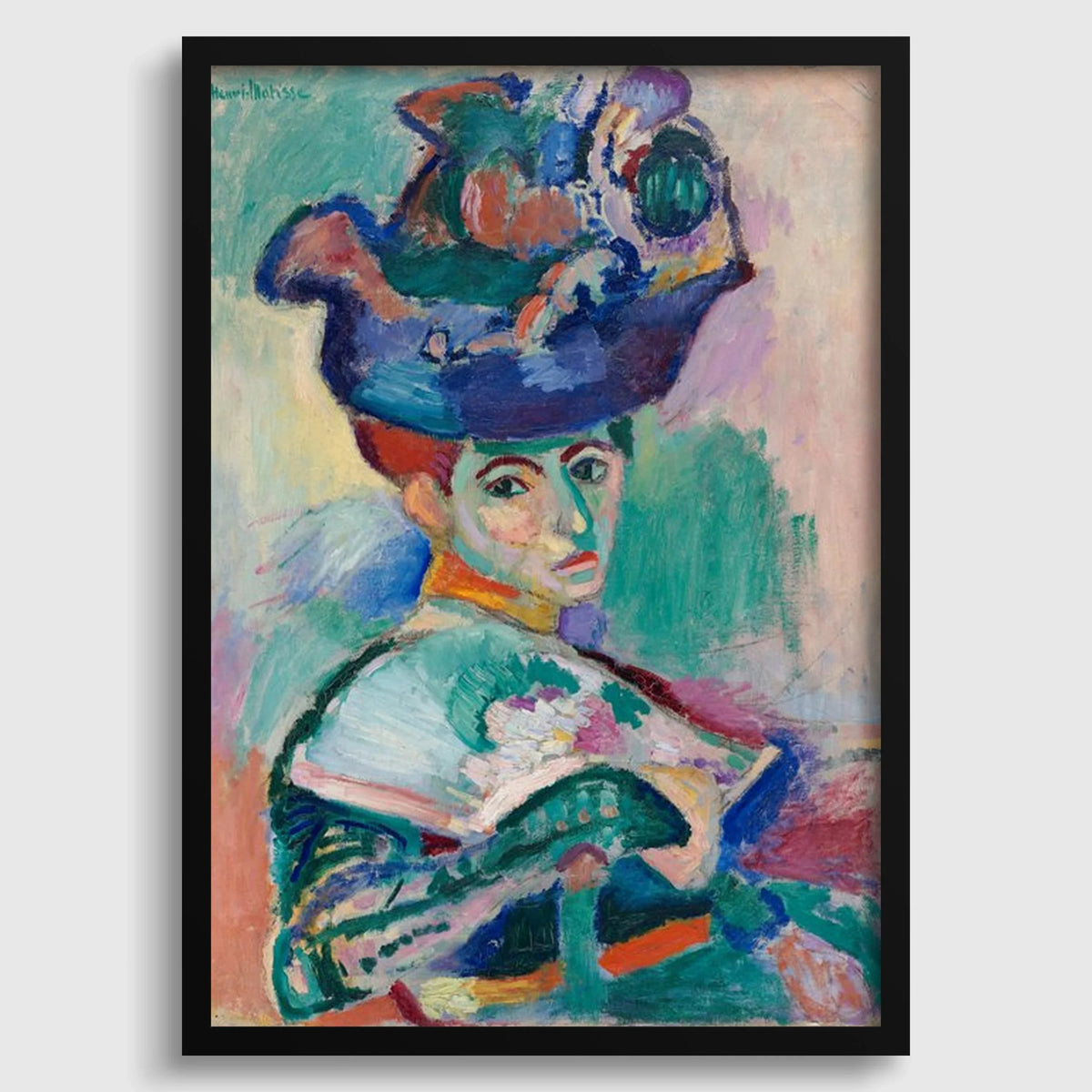 Henri Matisse - Woman with a Hat | Famous Art Madame Matisse (available handframed or unframed)