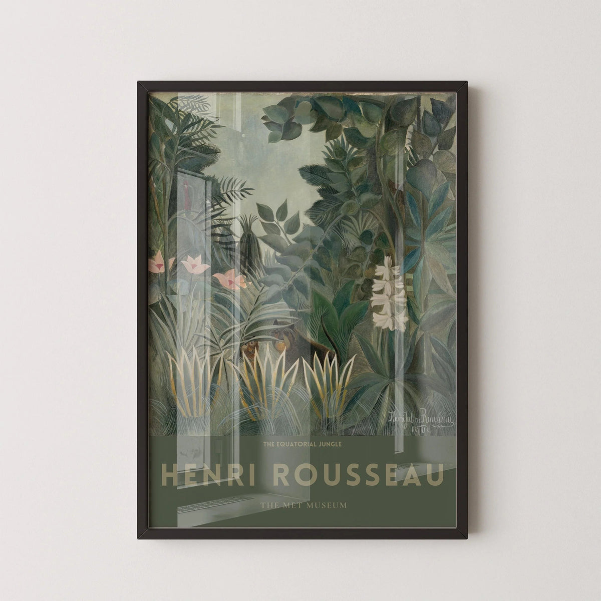 Henri Rousseau - The EQUATORIAL JUNGLE | Famous Art (available handframed or unframed)