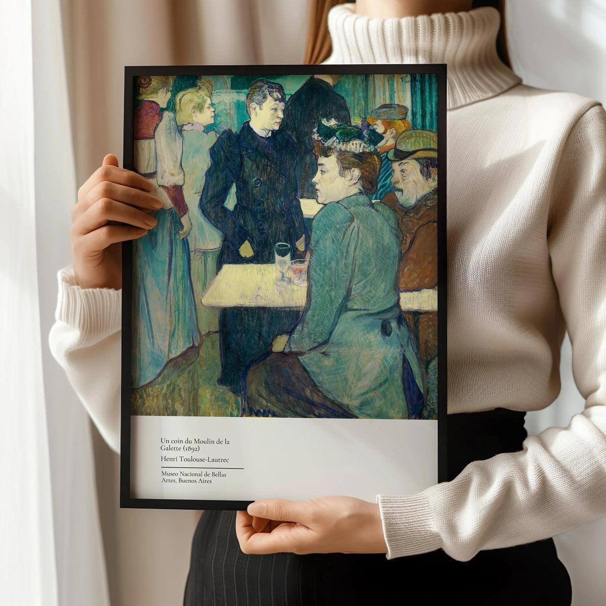 Toulouse Lautrec Print: Au Coin du Moulin de la Galette, Museum Exhibition Art
