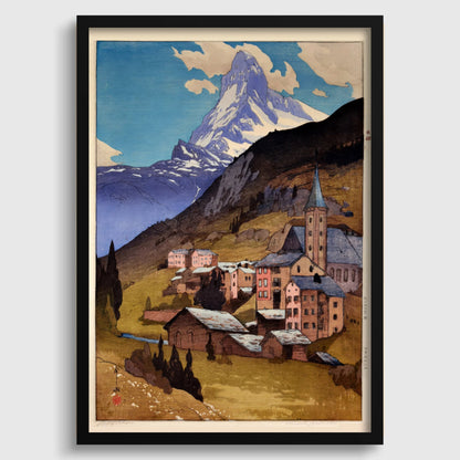 Hiroshi Yoshida - The Matterhorn Giclee Print: Japanese Woodblock Art