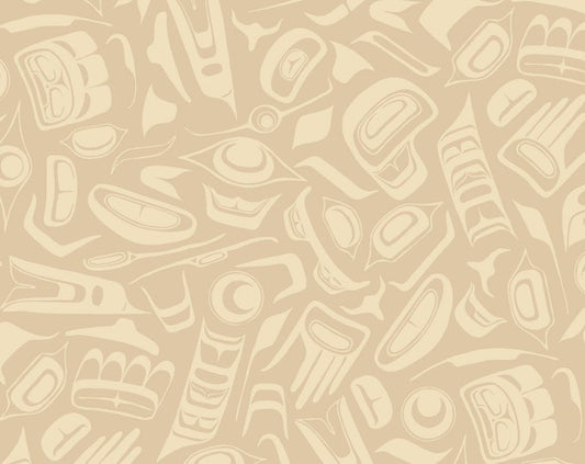 Discover Canada Pacific Northwest by Robert Kaufman - Native Spirit - Crème claire