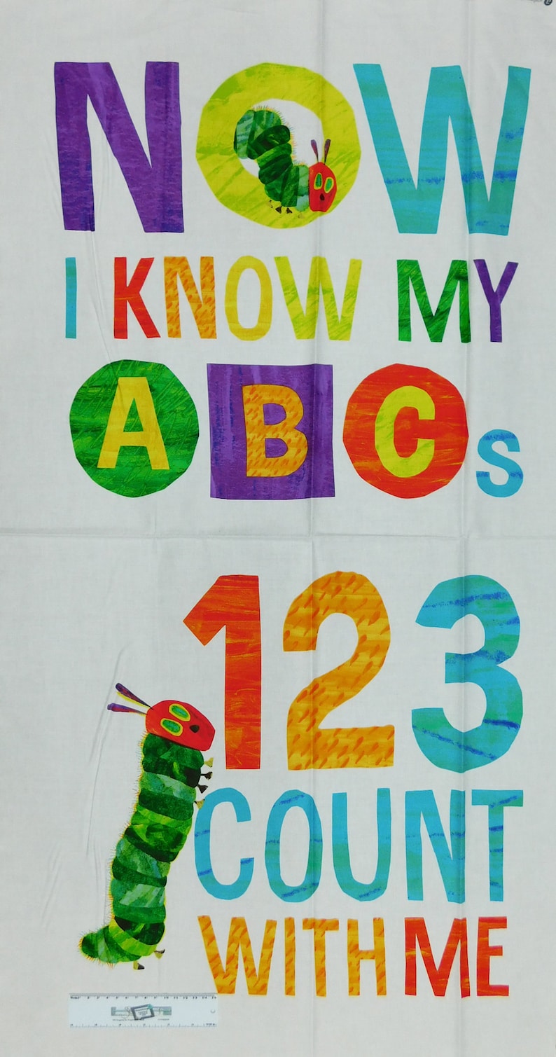 La Chenille Qui Fait Des Trous - L'alphabet - Panneau de Couverture ABC 123