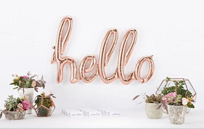 Hello Balloon (rose gold)