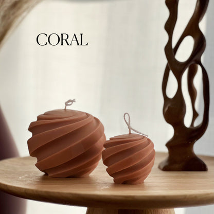 Bougies en cire de soja Swirl Ball | Décoration d'intérieur, Cadeau pour femme