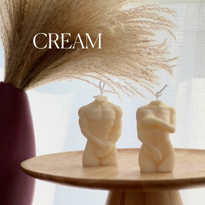 Handmade Soy Body Candle: Sculptural Home Decor