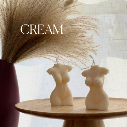 Female Form Soy Wax Candle: Goddess Body Pillar Candle