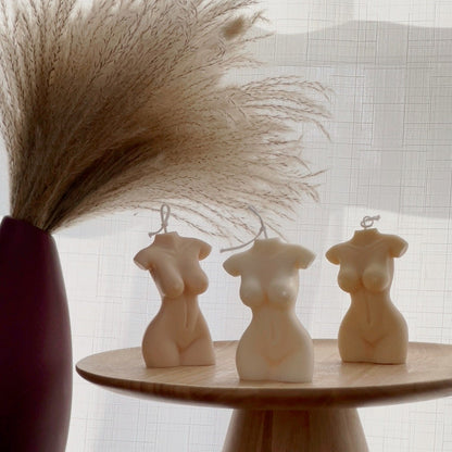 Female Form Soy Wax Candle: Goddess Body Pillar Candle