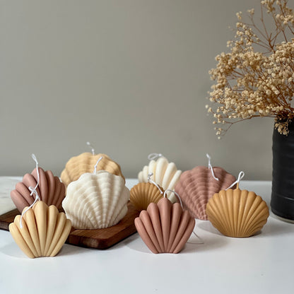 Large Soy Wax Clam Shell Candle | Home Decor