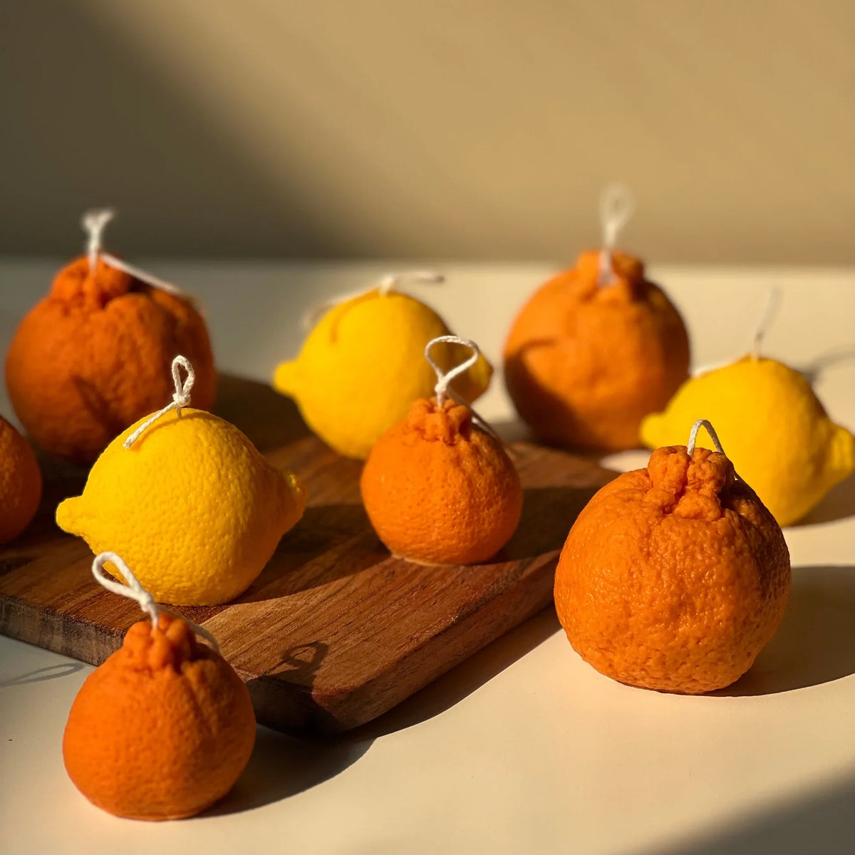Orange Shaped Candle