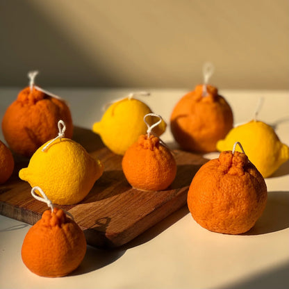 Orange Shaped Candle