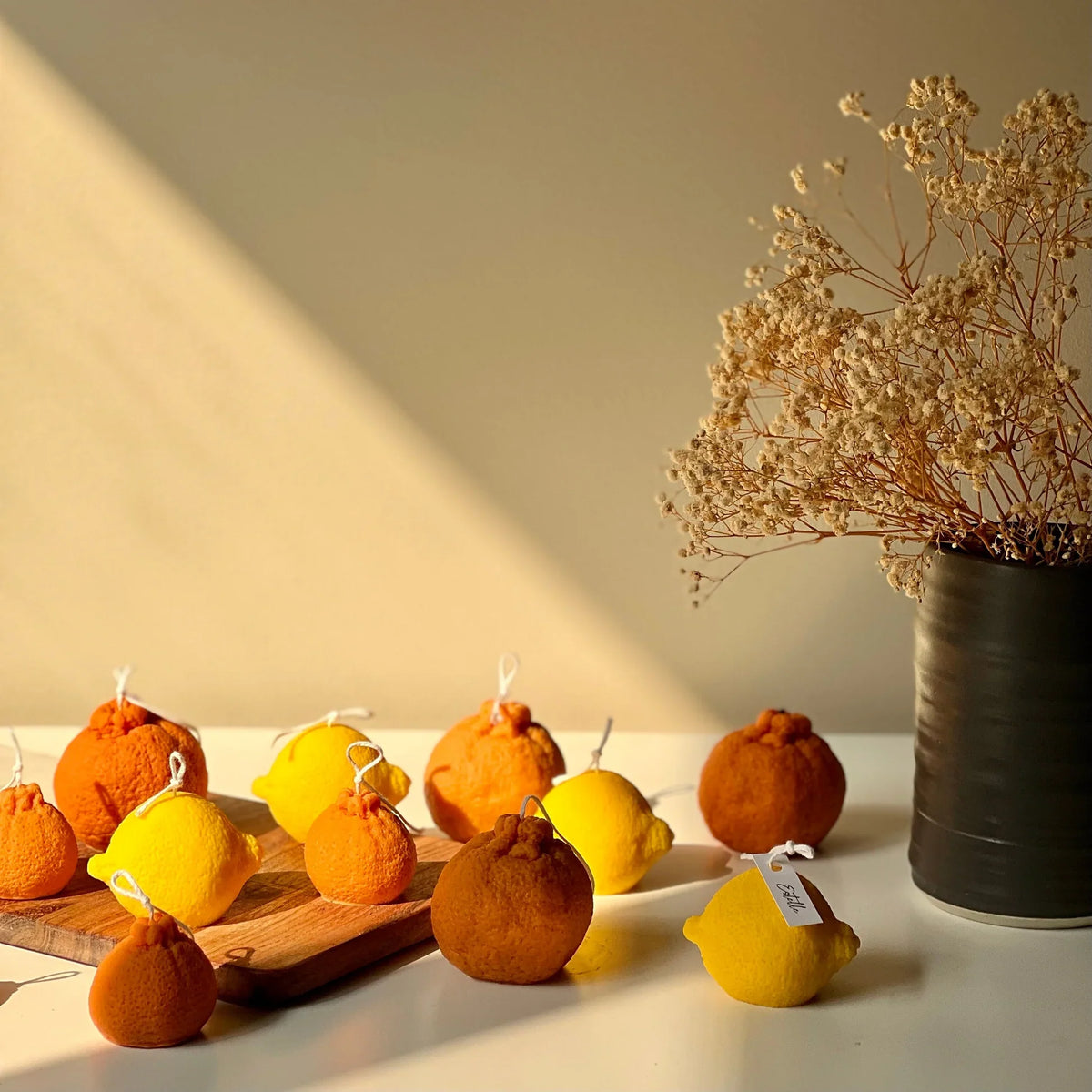 Orange Shaped Candle