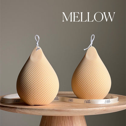 Handmade Water Drop Soy Candle | Decorative Pillar Candle