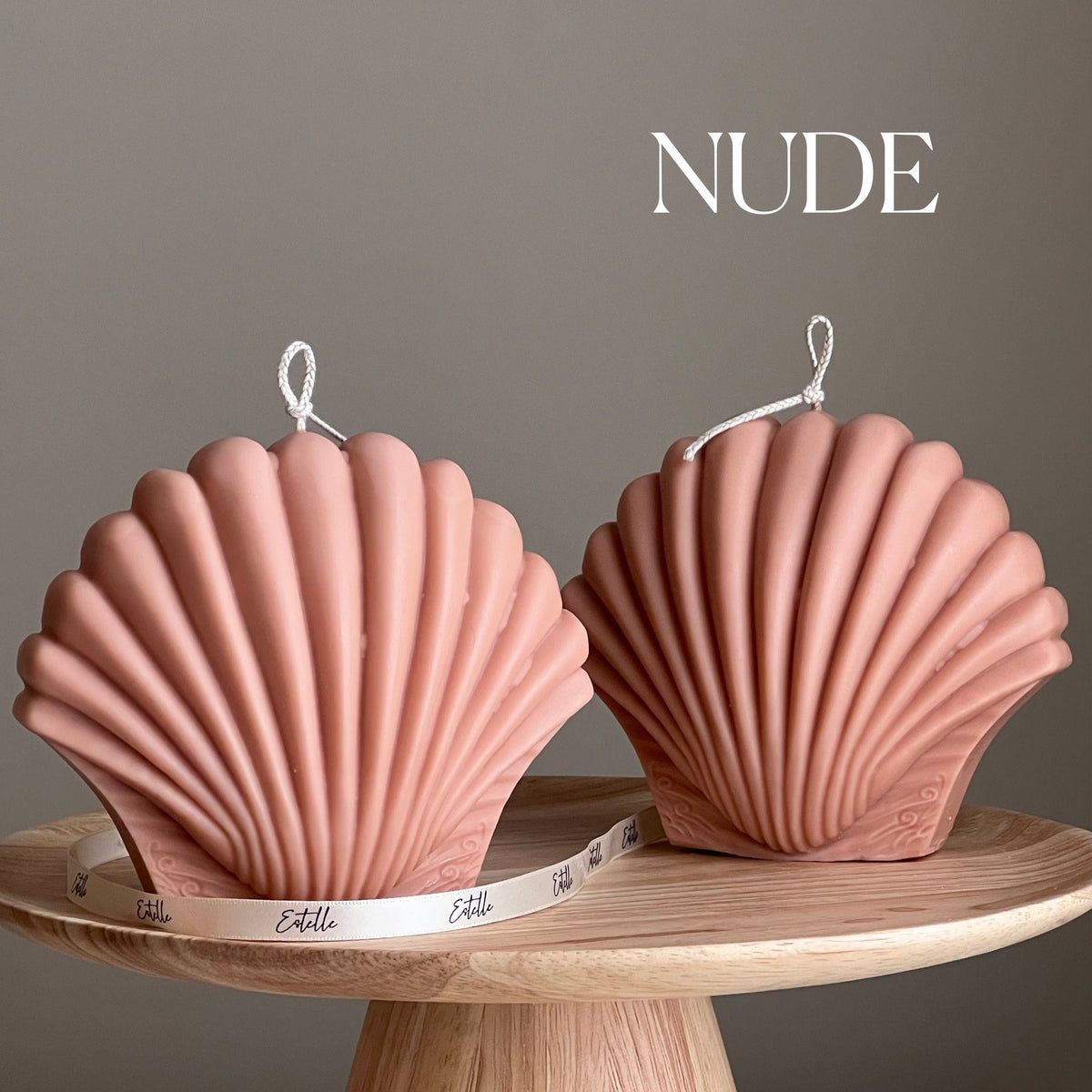 Large Seashell Soy Wax Candle | Unique Home Decor