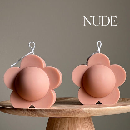 Bougie Fleur de Pâquerette : Décoration Printanière en Cire de Soja Faite Main