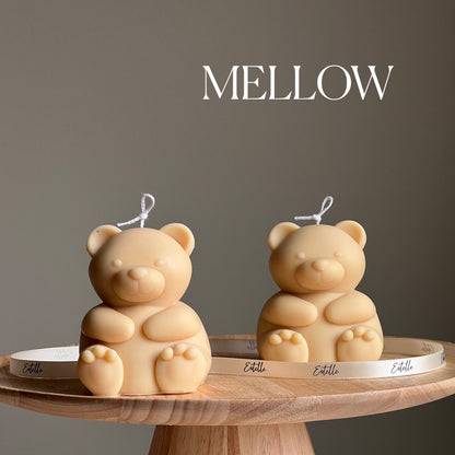 Big Teddy Soy Candle: Sculptural Home Decor, Custom Scent