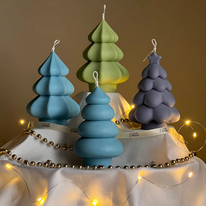 Hand Poured Christmas Tree Soy Candle: Festive Home Decor