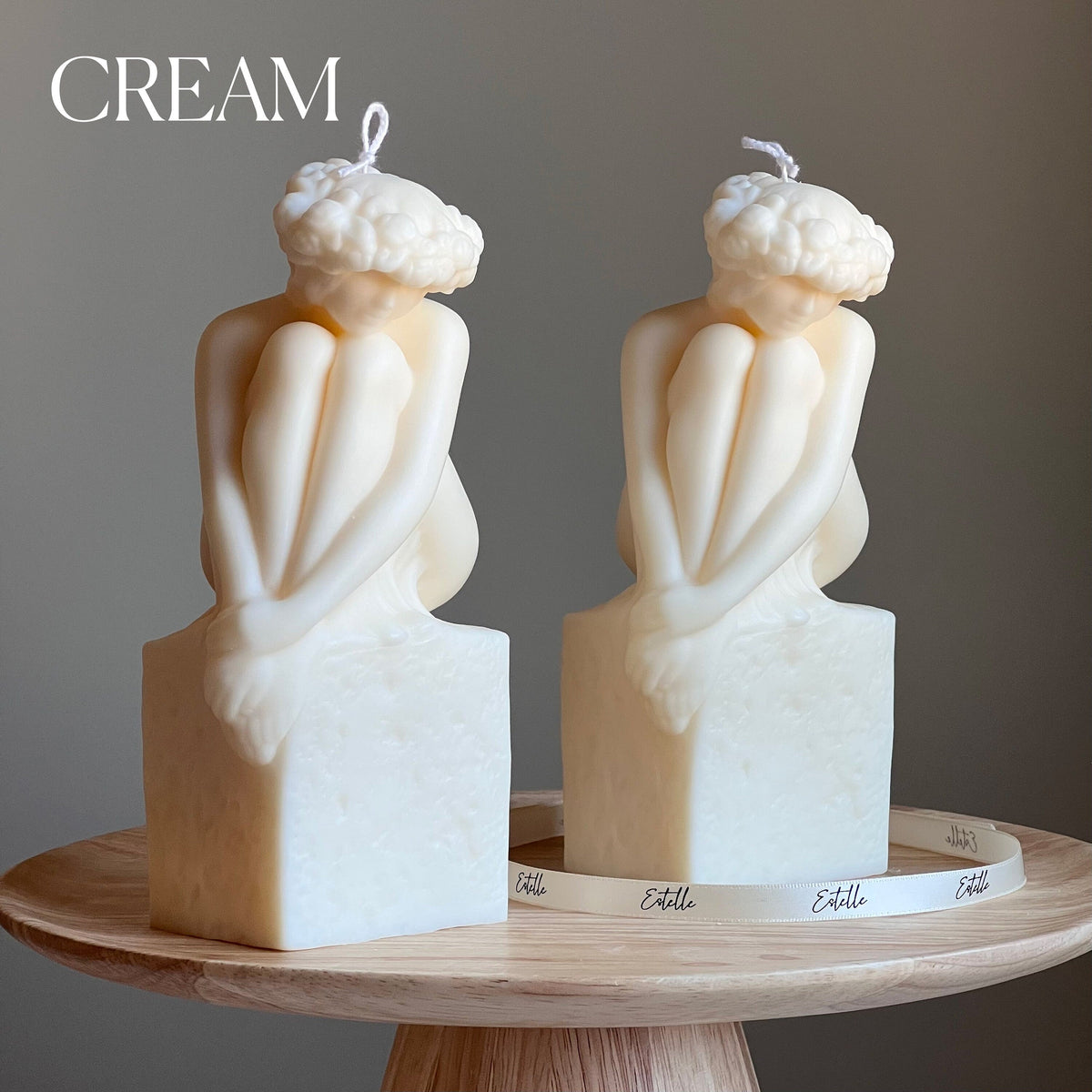 Sculptural Woman Bust Candle | Soy Wax Statue Candle