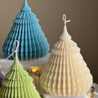 Large Origami Christmas Tree Candle | Hand Poured Soy Wax