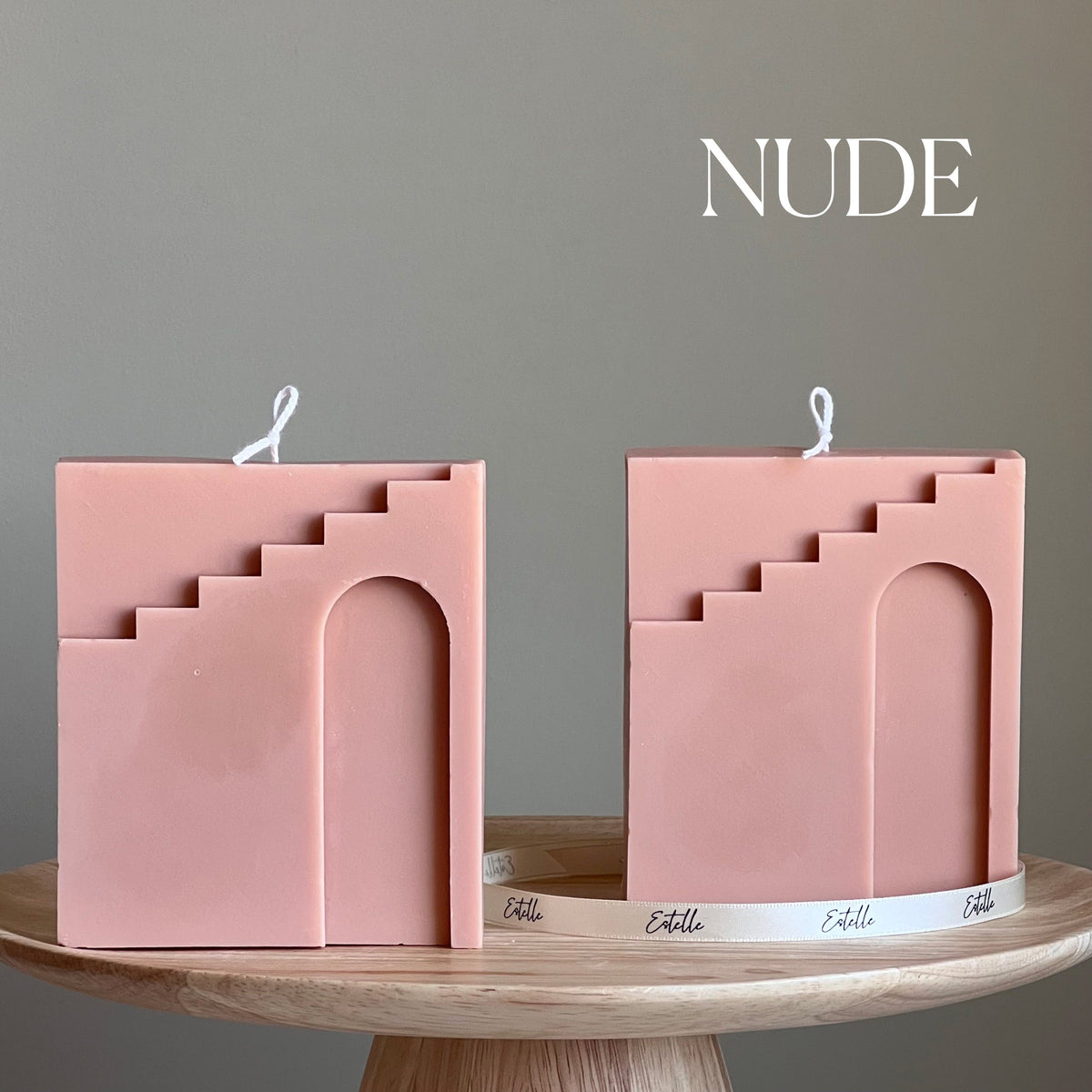 Bougie Arche en Cire de Soja : Bougie Décorative Faite Main Sans Parfum