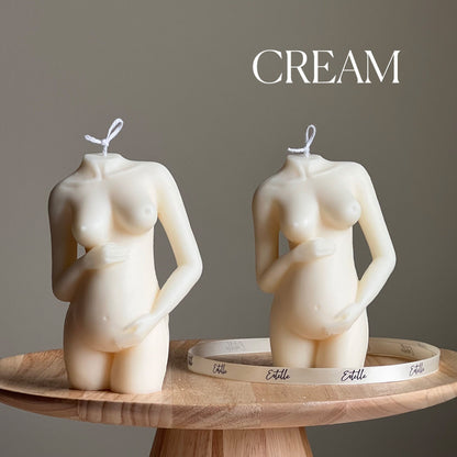 Bougie de soja femme enceinte | Décoration d'intérieur Body Positive, Cadeau de baby shower