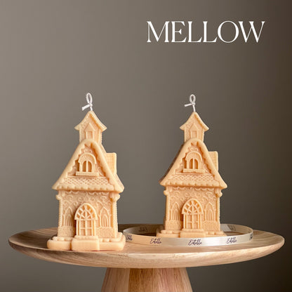 Grande Bougie Maison : Bougie sculpturale en cire de soja coulée à la main