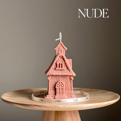 Grande Bougie Maison : Bougie sculpturale en cire de soja coulée à la main