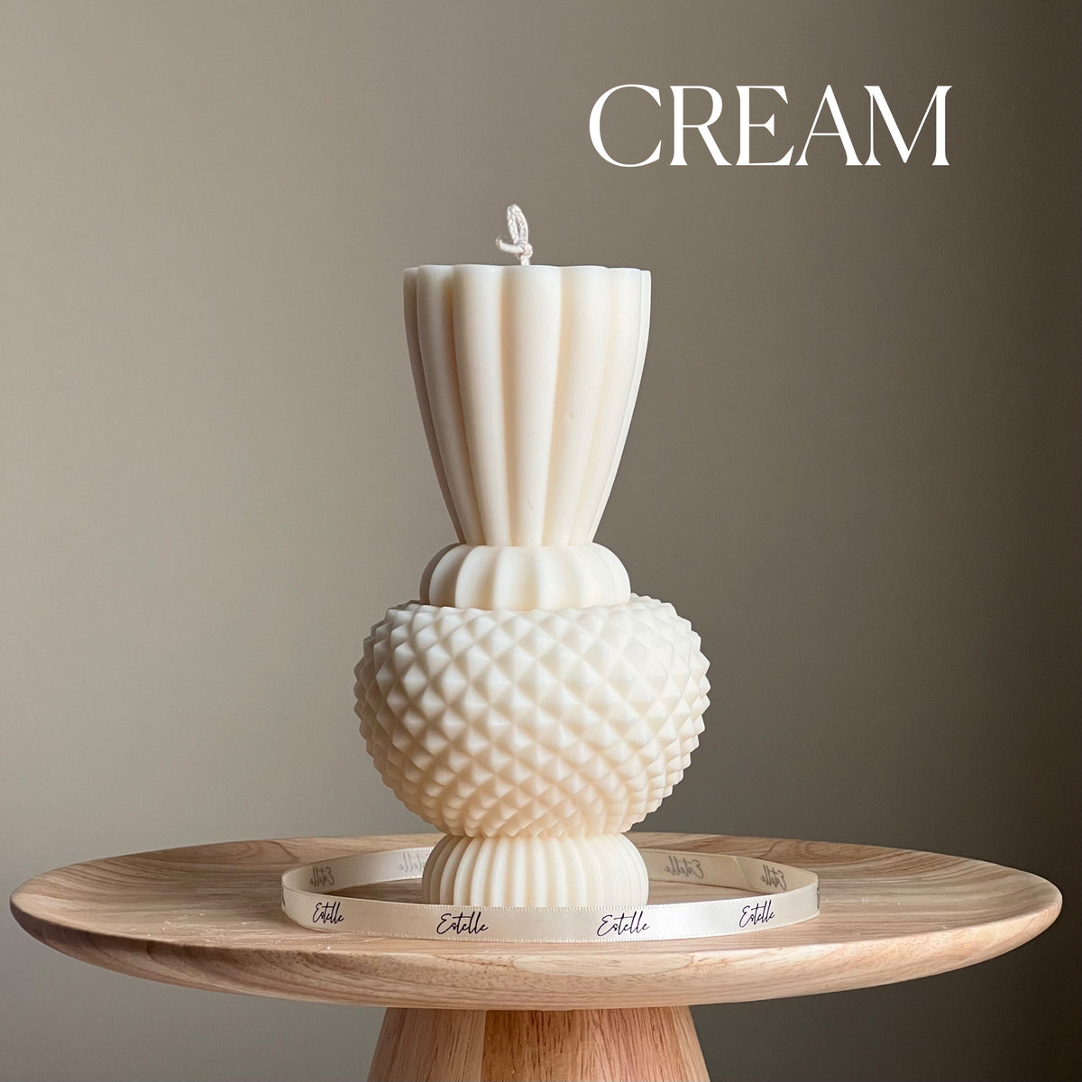 Handmade Diamond Vase Candle | Boho Home Decor