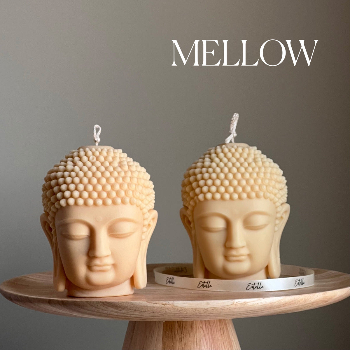 Buddha Bust Candle | Sculptural Soy Wax Statue