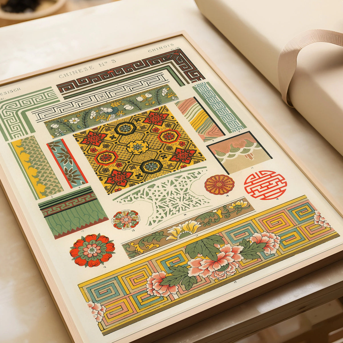Ensemble d'imprimés à motifs arabes vintage : Décoration murale de qualité musée