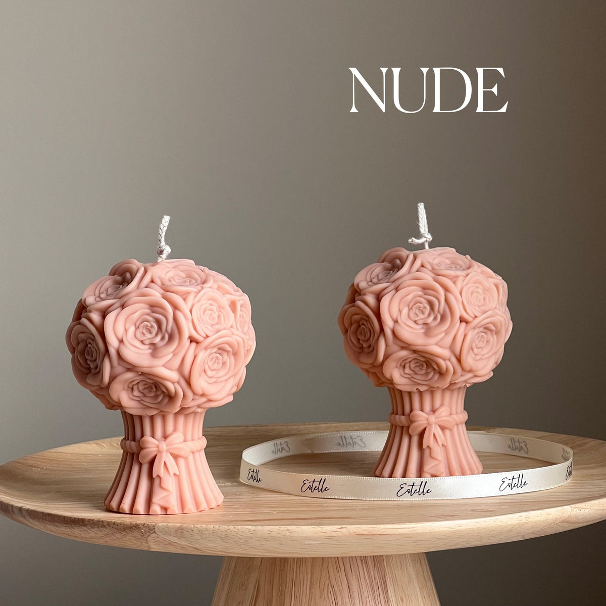Sculptural Flower Bouquet Candle | Soy Wax Pillar
