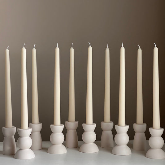 Soy Wax Taper Candle: Bulk Unscented Classic Candles, Event Decor