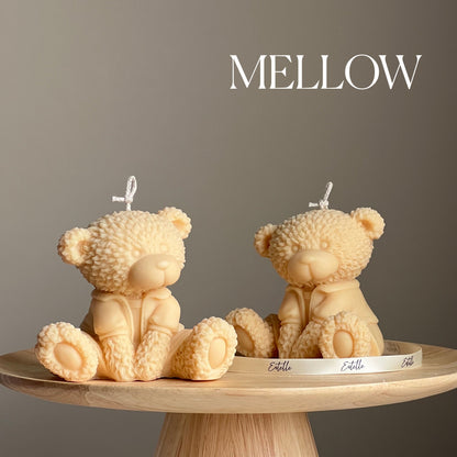 Handmade Teddy Bear Soy Wax Candle: Nursery Decor Gift