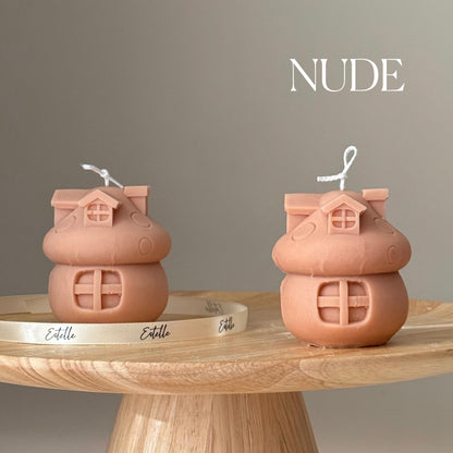 Tiny House Soy Candle: Hand-Poured Sculptural Art Gift