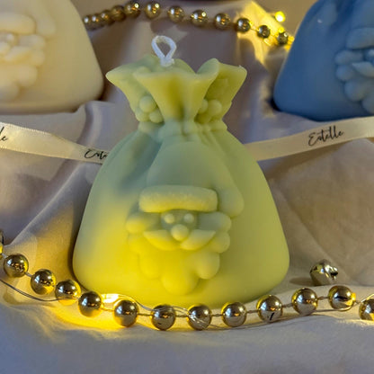 Santa Sack Soy Candle | Hand-Poured Christmas Decor