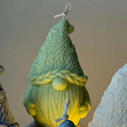 Christmas Gnome Candle: Hand-Poured Soy Wax Festive Decor