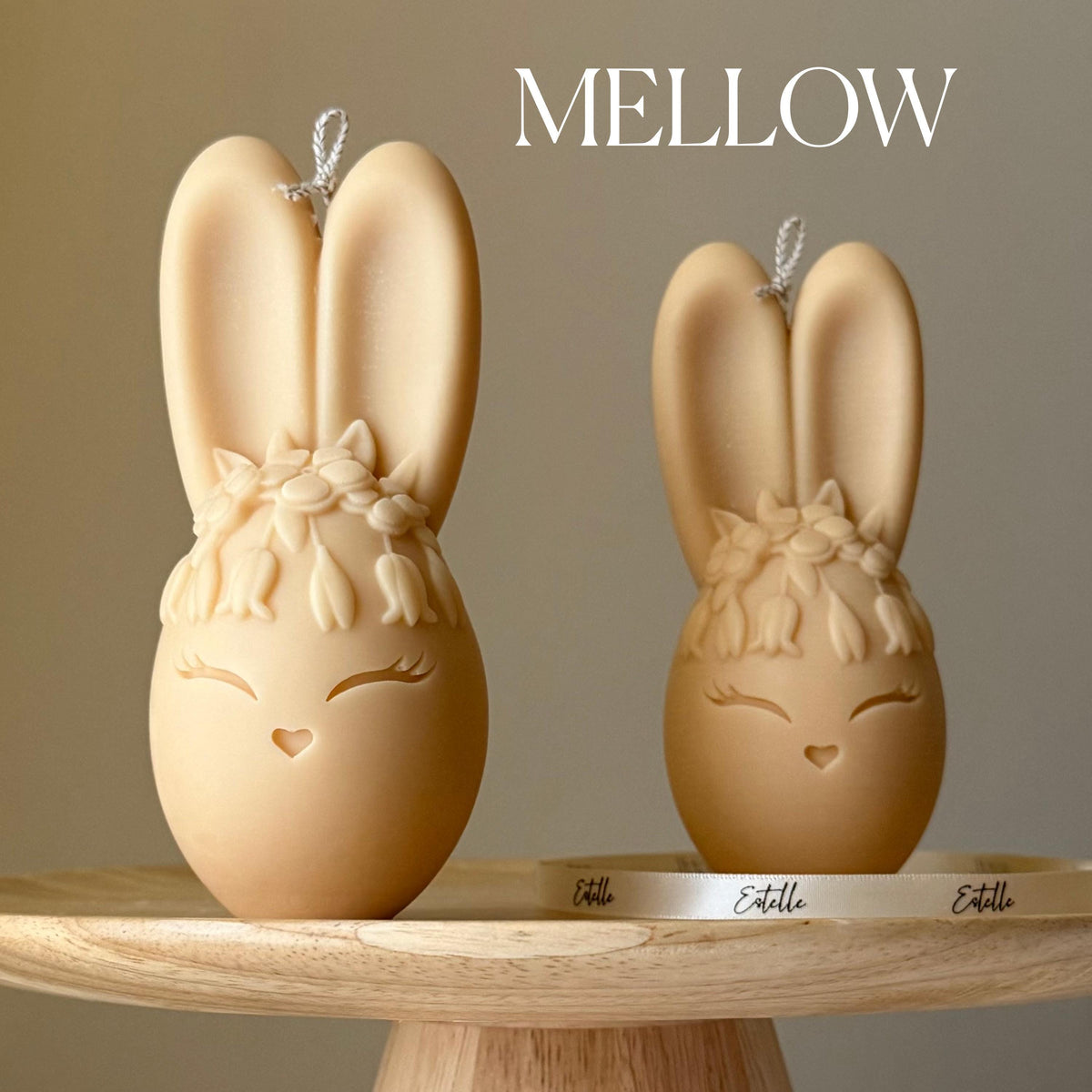 Bougie de Soja Lapin Œuf : Décoration Faite Main, Cadeau de Nouvelle Maison