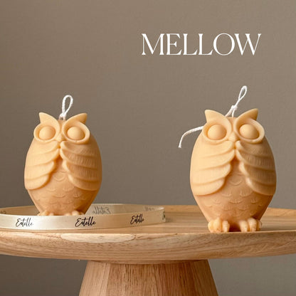 Handmade Owl Soy Candle: Sculptural Home Decor, New Home Gift