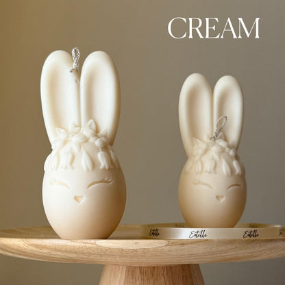 Bougie de Soja Lapin Œuf : Décoration Faite Main, Cadeau de Nouvelle Maison