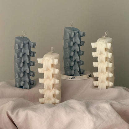 Spine Sculptural Candle| Halloween Spooky Soy Wax Decor