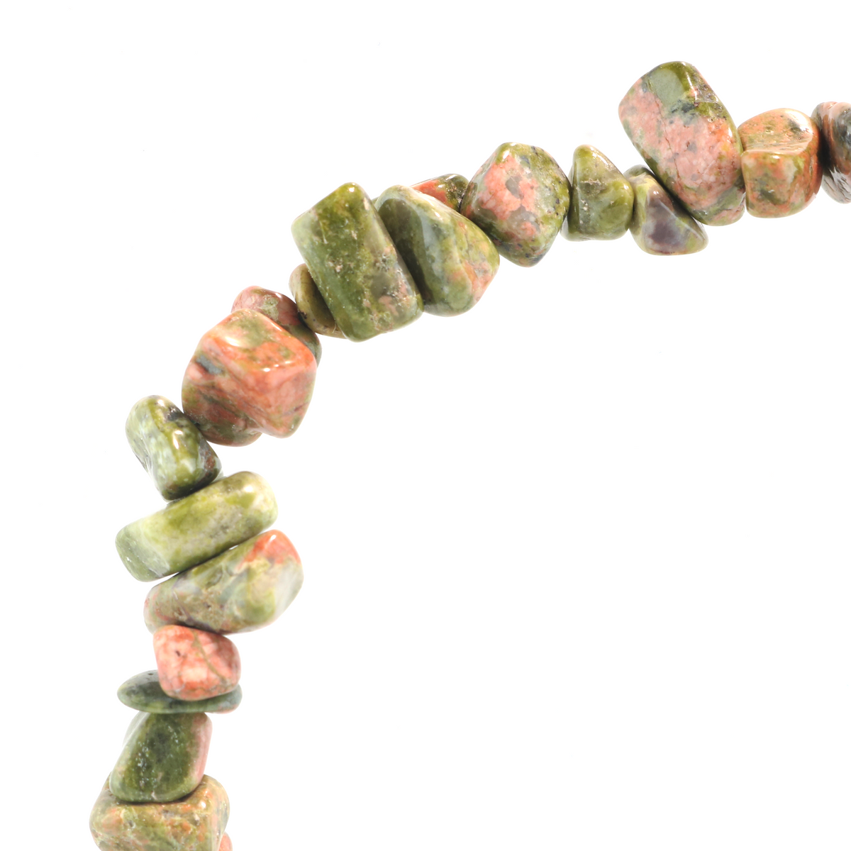 Unakite Bead Bracelet