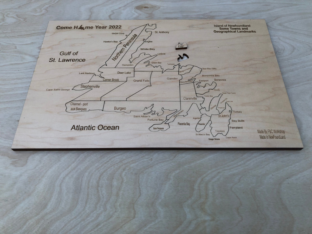 Casse-tête de la carte de Terre-Neuve