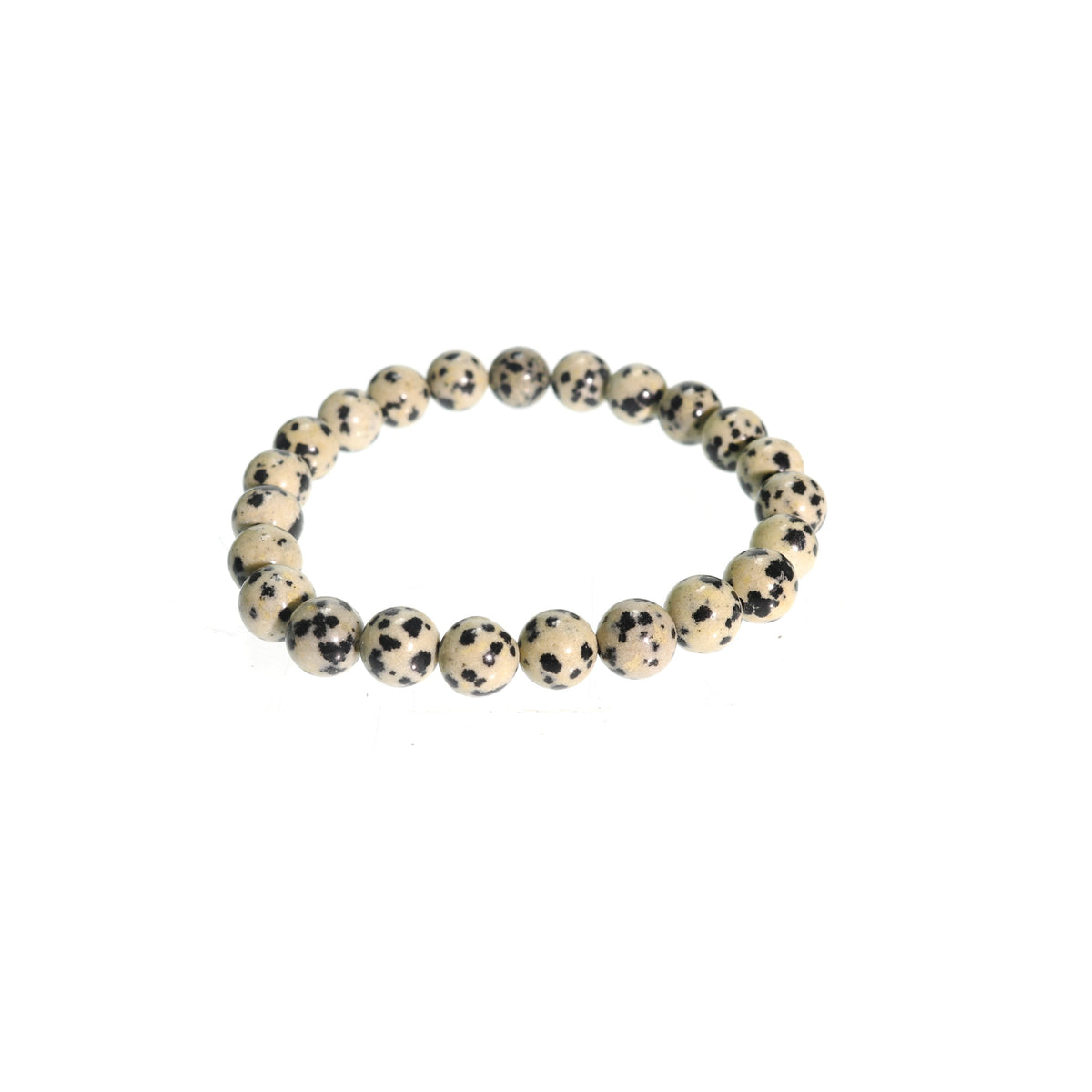 Dalmatian Jasper Round Bracelet - 8mm