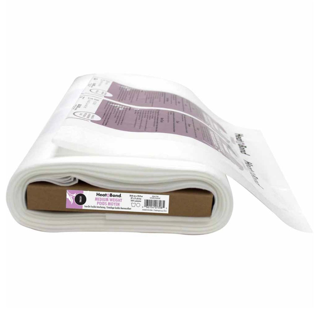 Entoilage thermocollant tricot poids moyen blanc Heat N Bond