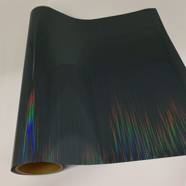 Vinyle thermocollant Holo Rain Noir (Film Flex)