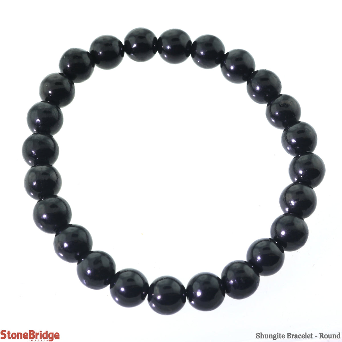 Shungite Bracelet Round - 12mm