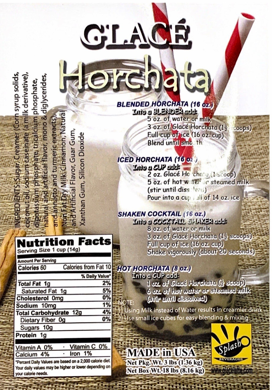Horchata 4 in 1 Bubble Tea / Latte and Frappe Mix - Multi-Use Powdered Beverage Mix - Ships Free Within Canada on Orders Above CAD $199