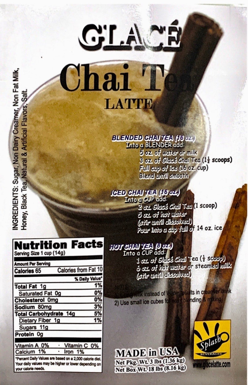 Chai Tea 4 in 1 Latte Bubble Tea / Latte and Frappe Mix - Multi-Use Powdered Beverage Mix - Ships Free Within Canada on Orders Above CAD $199